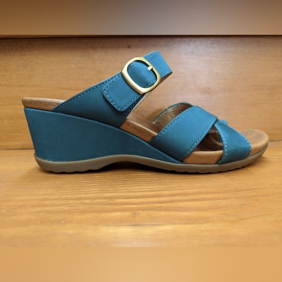NEW w/o Box DANSKO Women's Aubree Sandal in Teal Size 41 or U.S. 10 to 10.5 - Picture 4 of 9
